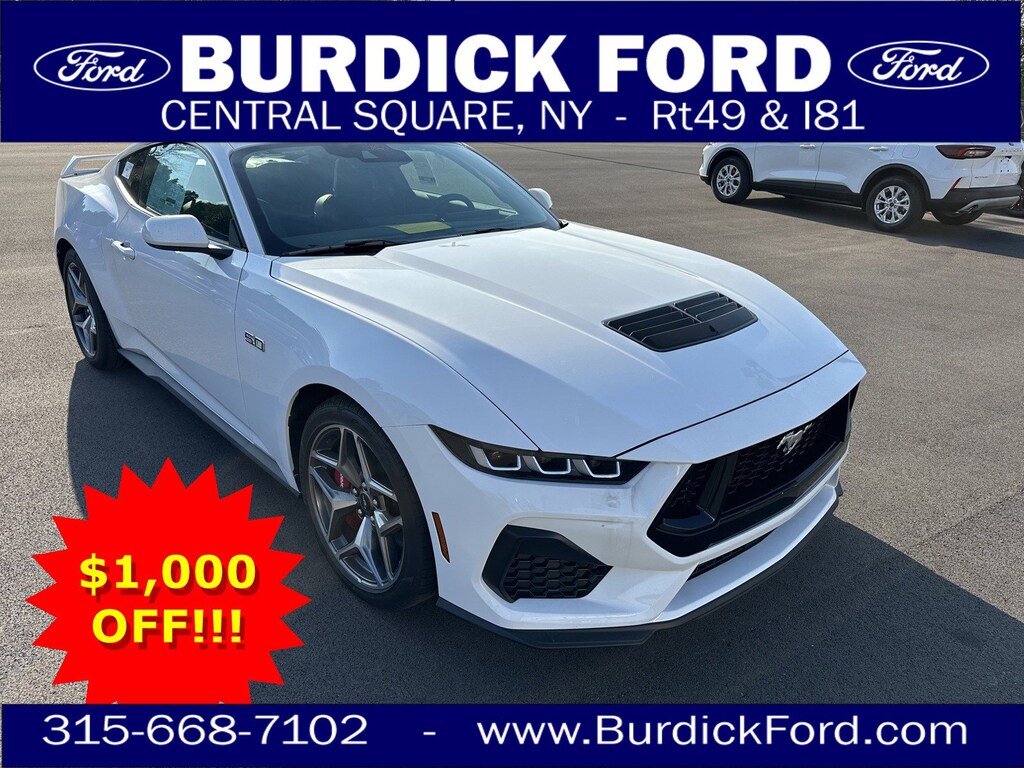 New 2024 Ford Mustang For Sale at Burdick Ford VIN 1FA6P8CF2R5402855
