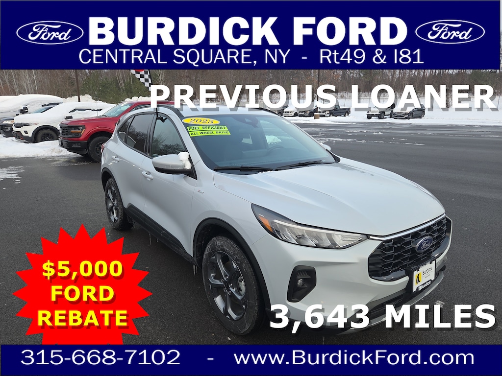 New 2025 Ford Escape Hybrid ST-Line Select 400A AWD Previous Loaner SUV