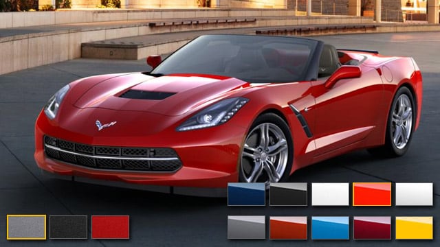 2016 Corvette Color Chart