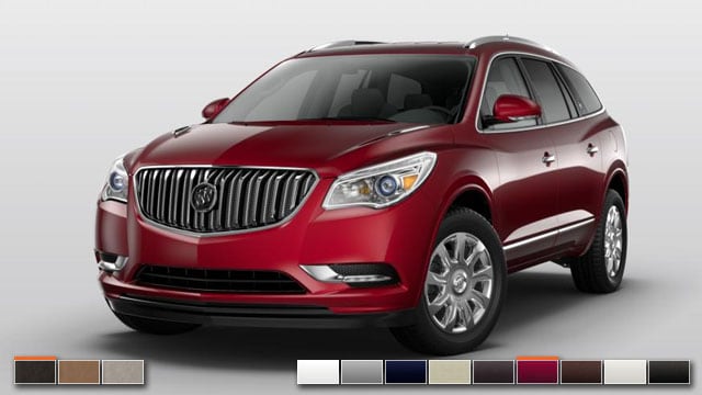 2019 Buick Enclave Color Chart