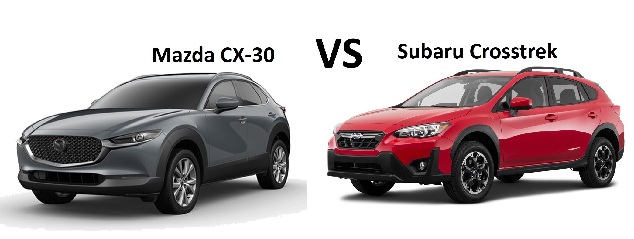 Compare SUVs Subaru Crosstrek vs Mazda CX30 Syracuse NY