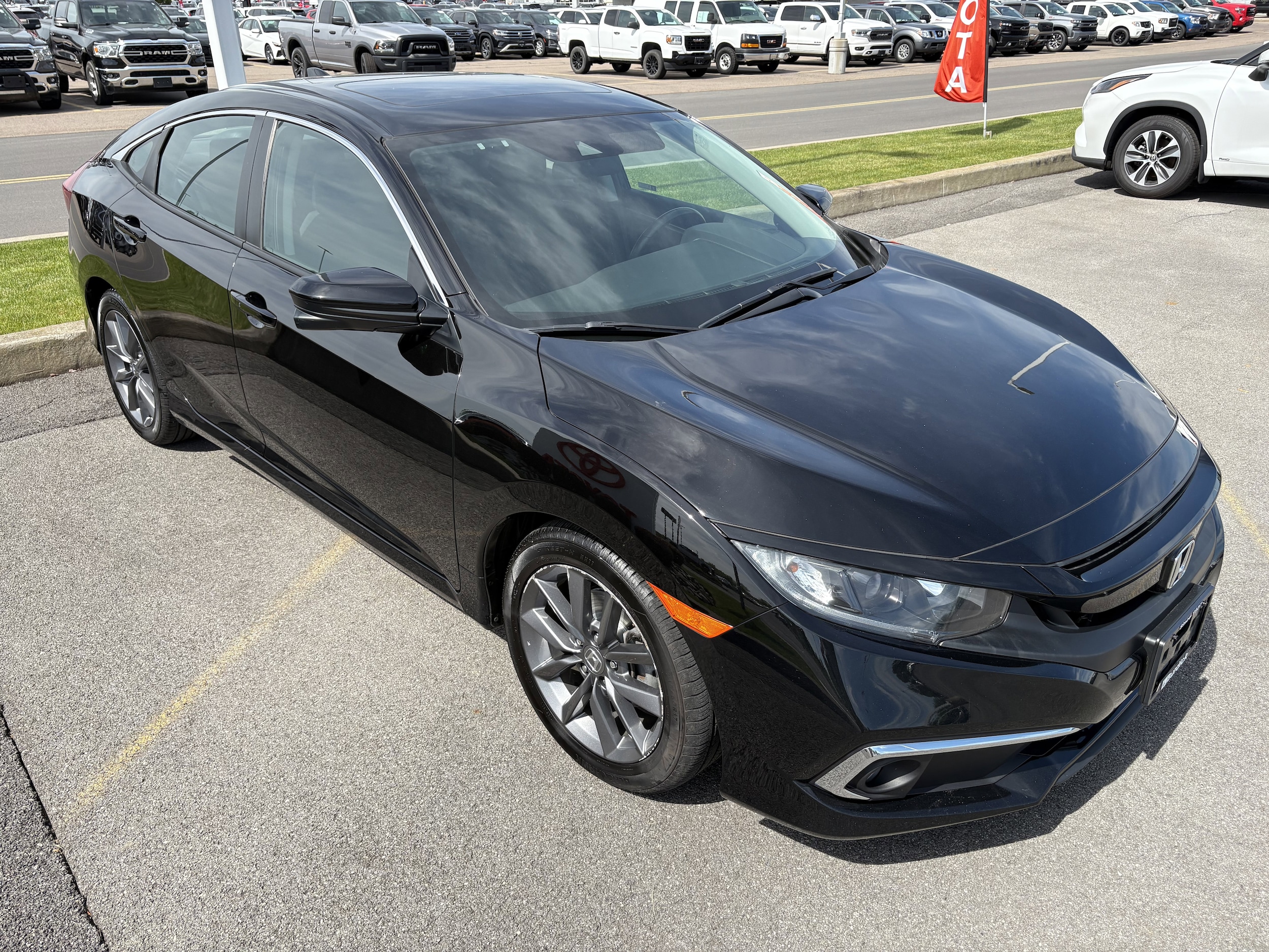 Used 2021 Honda Civic EX with VIN 2HGFC1F36MH701105 for sale in Cicero, NY