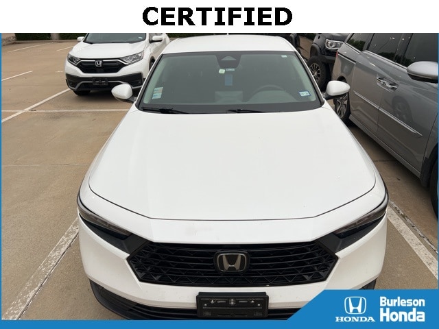 Certified 2023 Honda Accord LX with VIN 1HGCY1F26PA003916 for sale in Burleson, TX