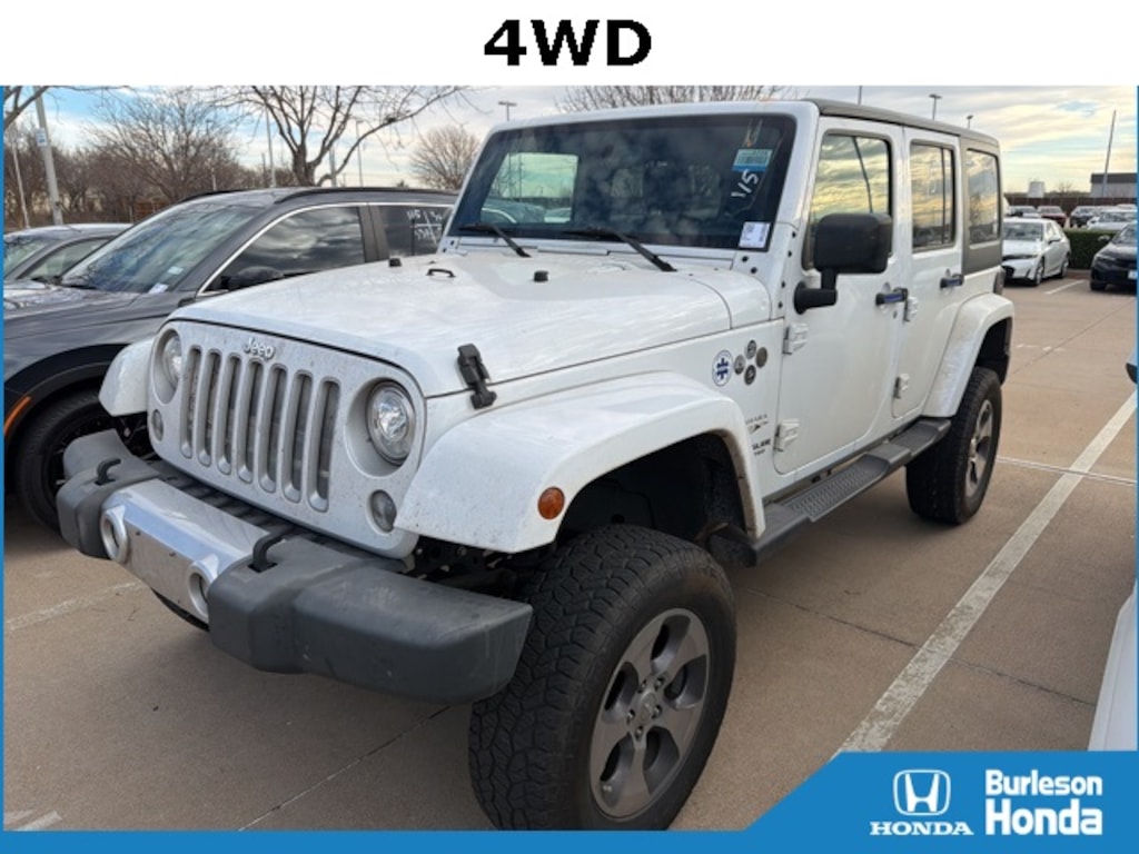 Used 2017 Jeep Wrangler JK Unlimited Sahara 4x4 SUV
