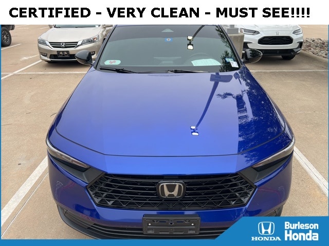 Certified 2024 Honda Accord Hybrid Sport with VIN 1HGCY2F54RA043818 for sale in Burleson, TX