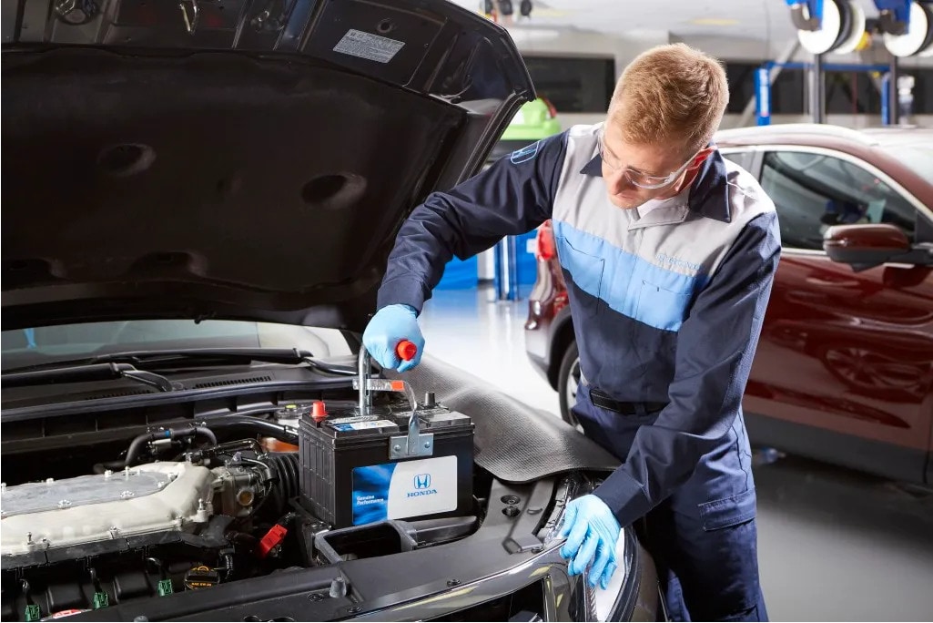 Honda battery testing and replacement
