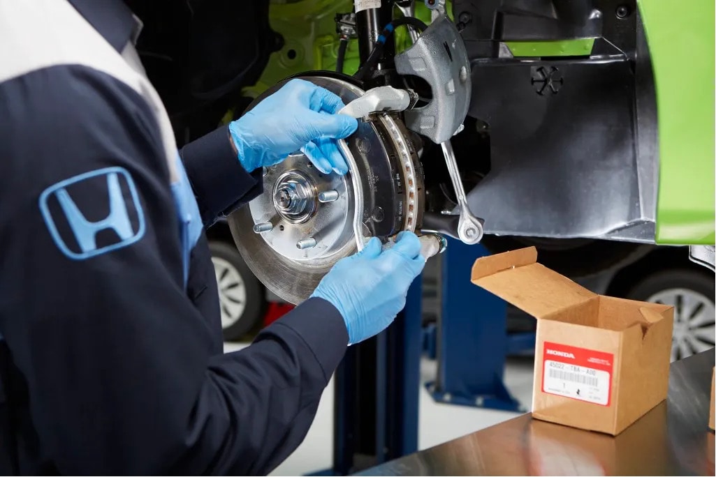 Honda brake inspection and repair