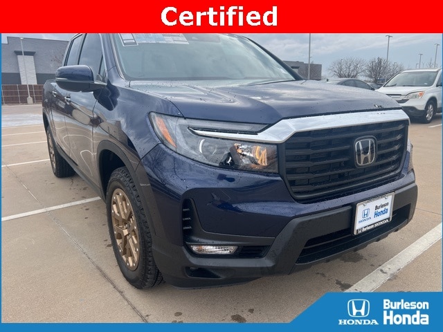 Certified 2023 Honda Ridgeline RTL with VIN 5FPYK3F58PB062783 for sale in Burleson, TX