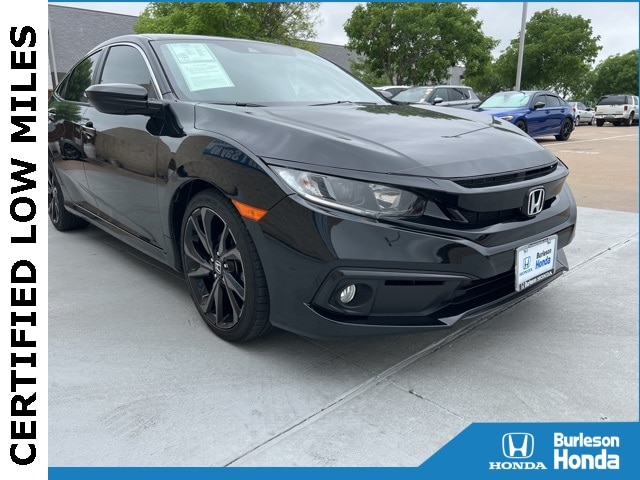 Used 2020 Honda Civic Sport with VIN 19XFC2F80LE208661 for sale in Burleson, TX
