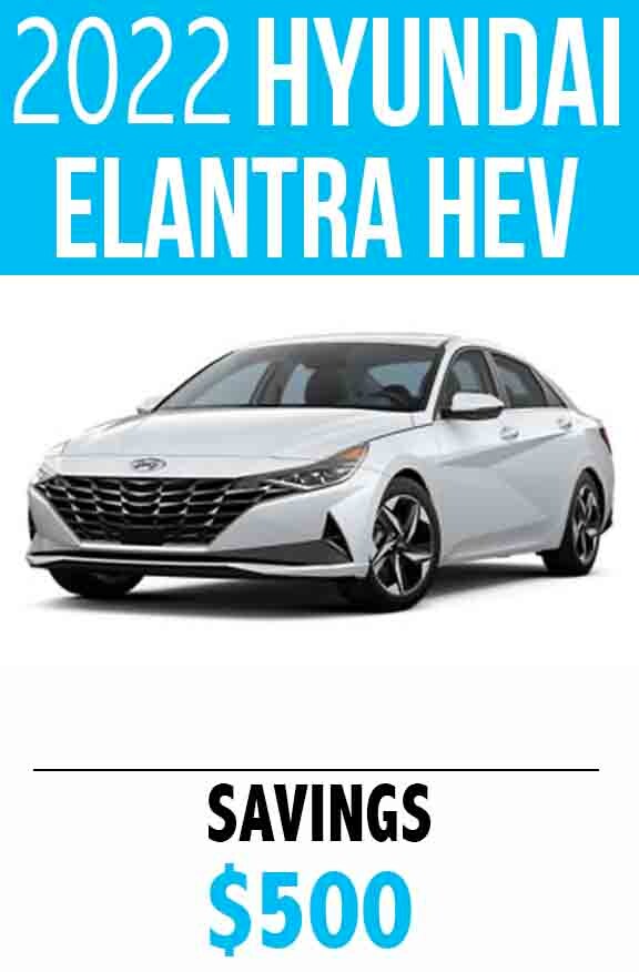 2022 Hyundai Elantra HEV Savings Deal
