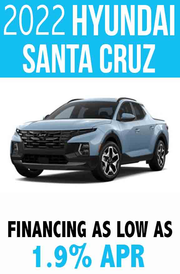 2022 Hyundai Santa Cruz Finance Deal