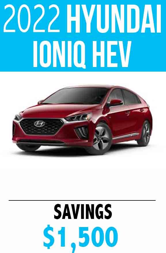 2022 Hyundai Ioniq Hybrid Savings Deal