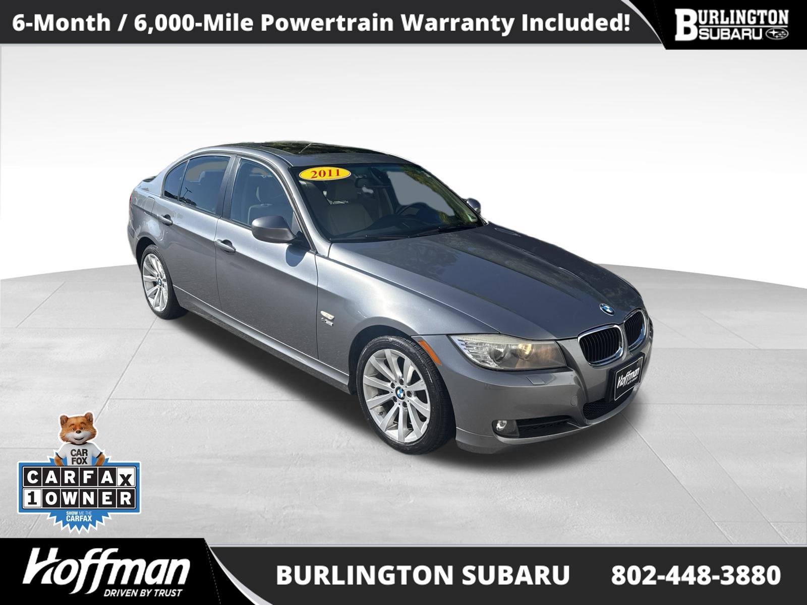 Used 2011 BMW 3 Series 328i with VIN WBAPK5G54BNN24732 for sale in Burlington, VT