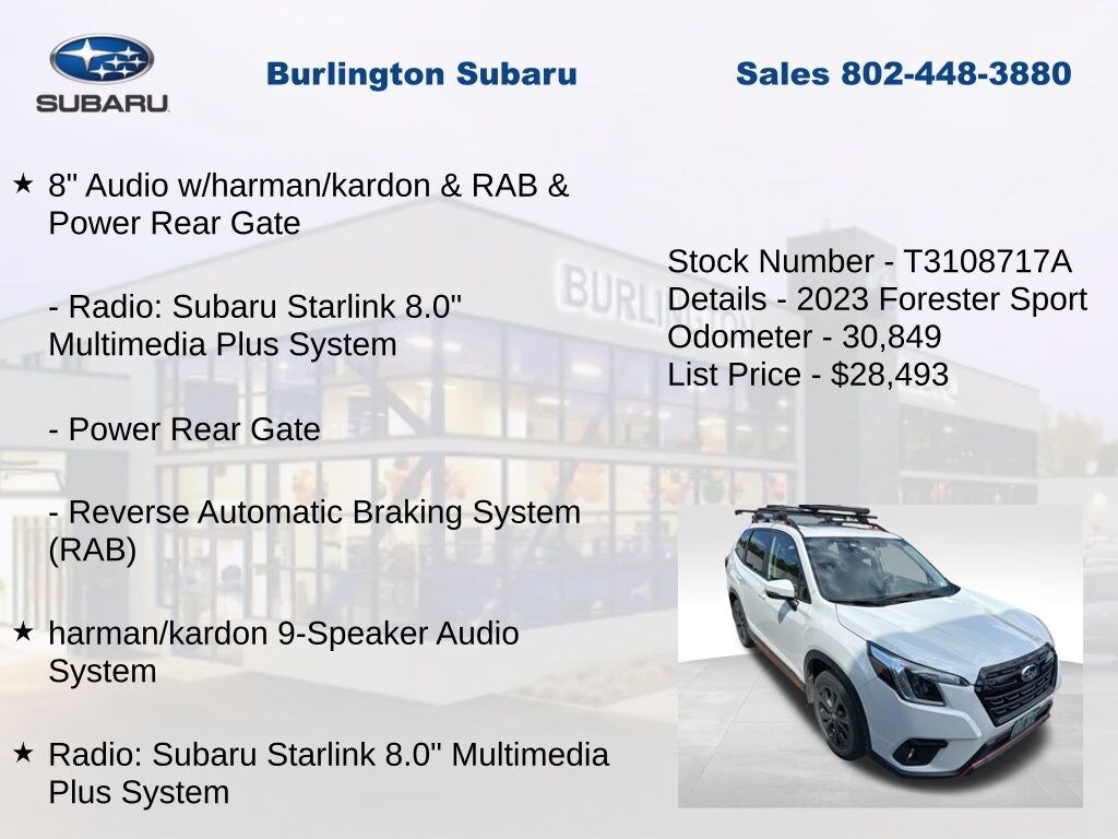Used 2023 Subaru Forester Sport SUV
