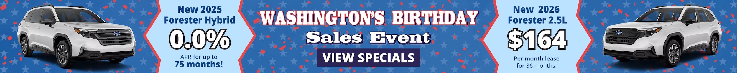 Washington's Birthday Sales Event
