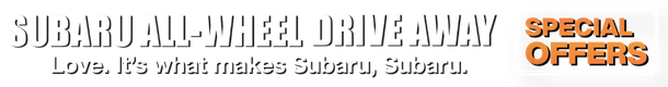 Subaru All-Wheel Drive Away Sales Event