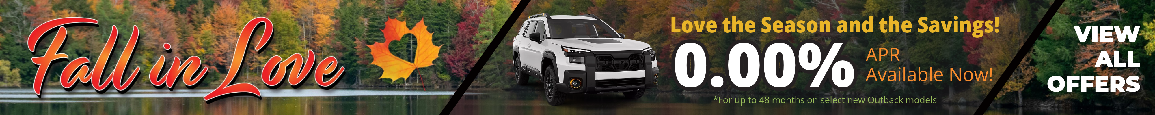 Subaru Fall In Love Sales Event