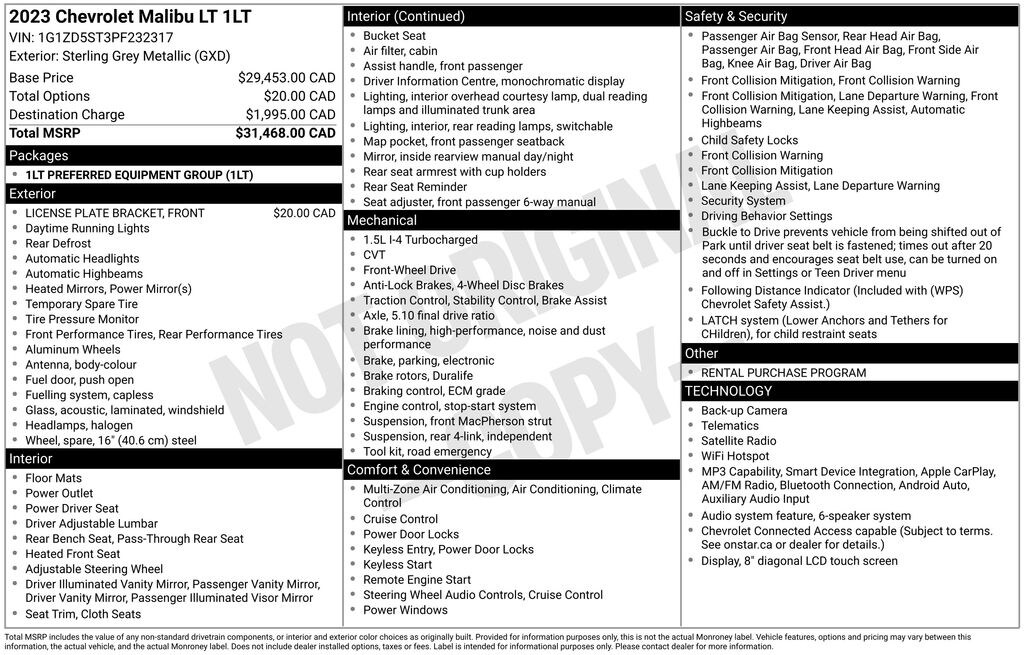 Used 2023 Chevrolet Malibu LT Sedan