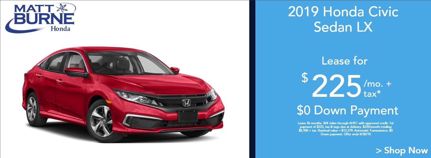 New Honda & Used Car Dealership at Matt Burne Honda