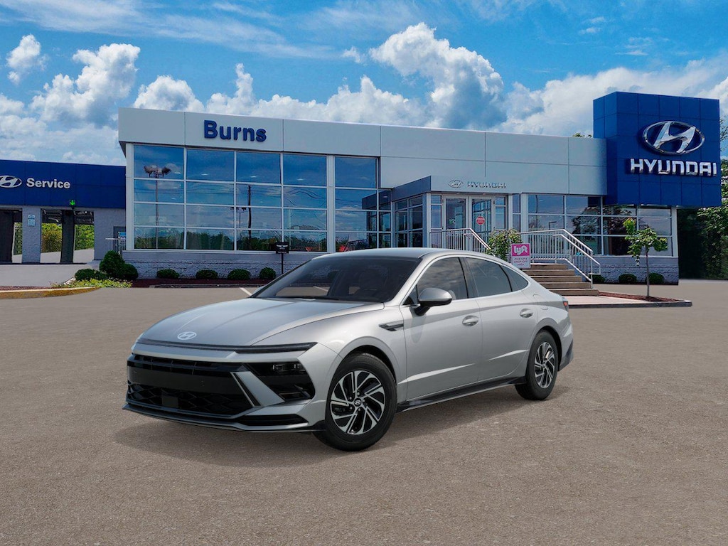 New 2026 Hyundai Sonata Hybrid Blue Sedan