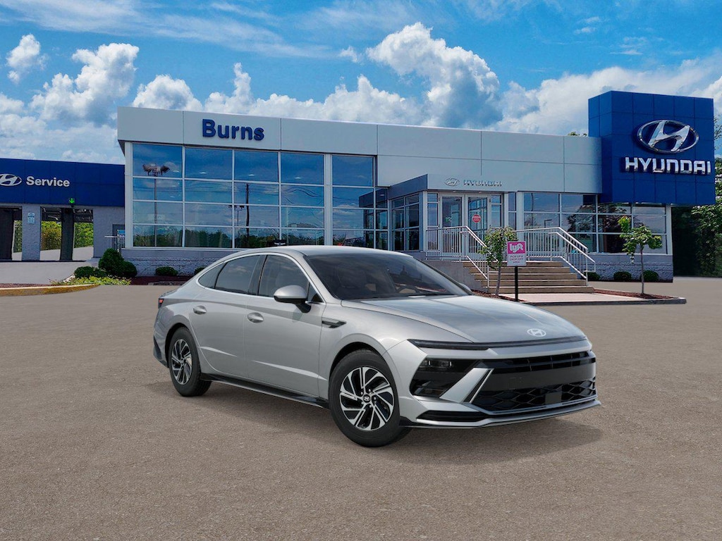 New 2026 Hyundai Sonata Hybrid Blue Sedan