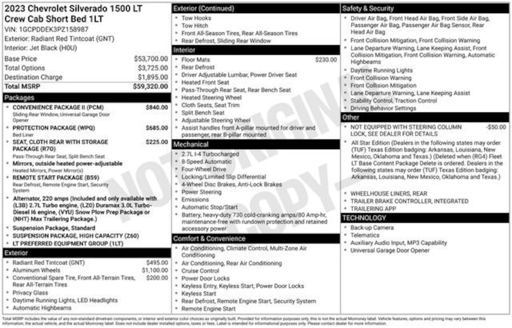 Used 2023 Chevrolet Silverado 1500 LT Truck