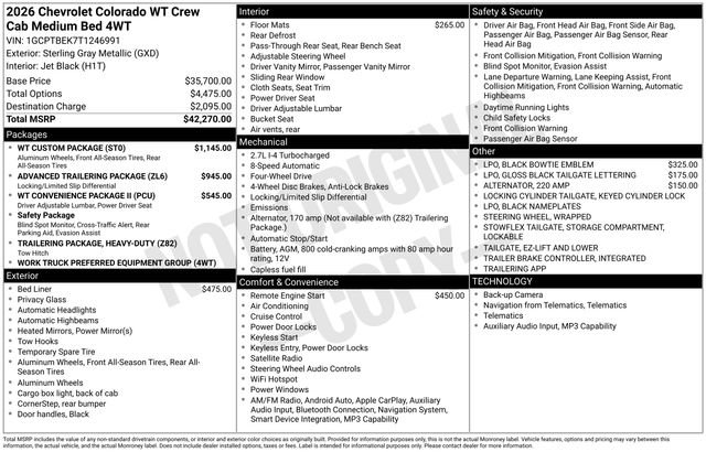 2026 Chevrolet Colorado Work Truck - Photo 32