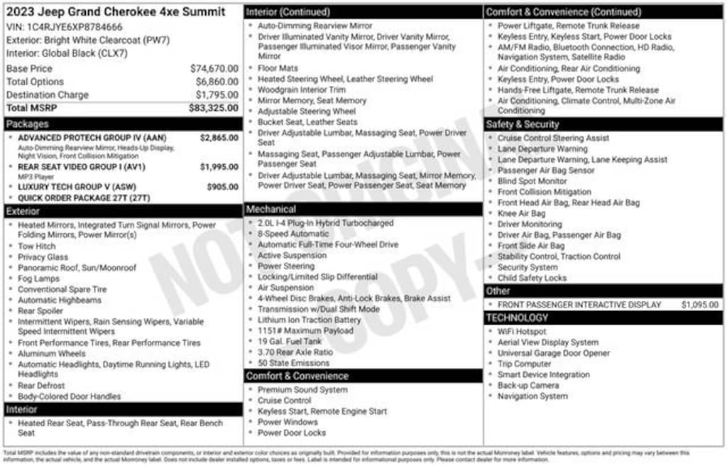 Used 2023 Jeep Grand Cherokee 4xe Summit