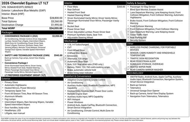 2026 Chevrolet Equinox LT - Photo 33
