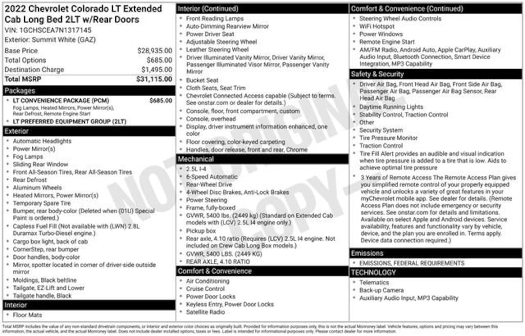 Used 2022 Chevrolet Colorado LT Truck