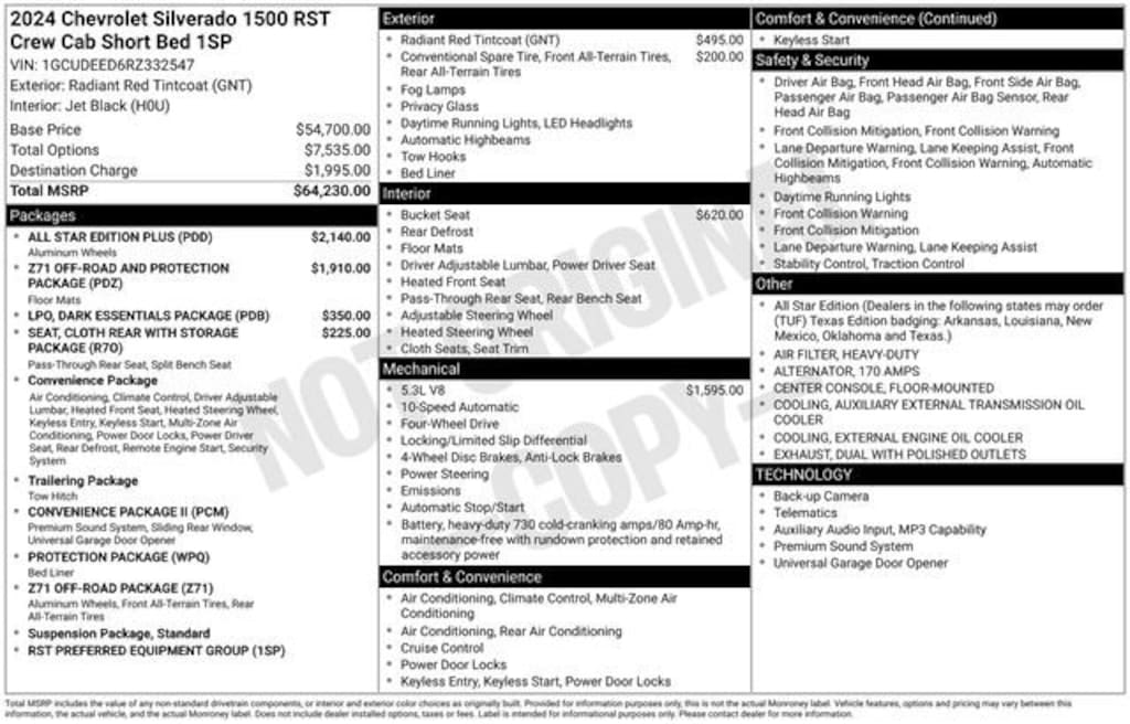 Used 2024 Chevrolet Silverado 1500 RST Truck