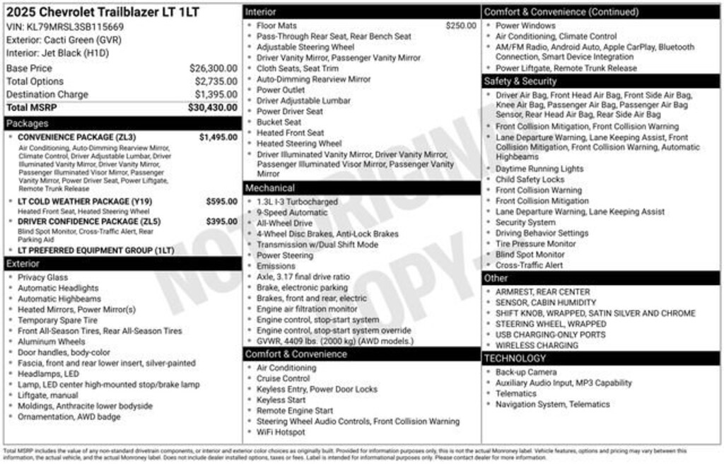 Used 2025 Chevrolet Trailblazer LT SUV