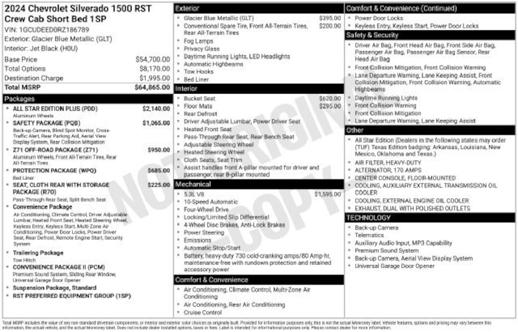 Used 2024 Chevrolet Silverado 1500 RST Truck