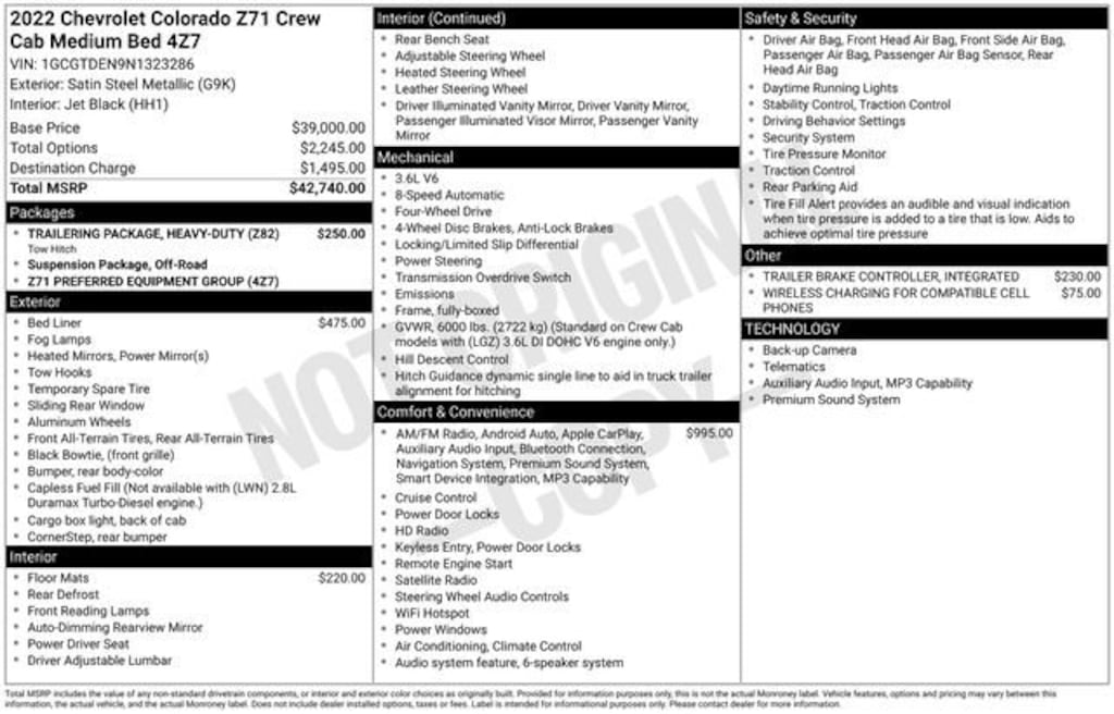 Used 2022 Chevrolet Colorado Z71 Truck