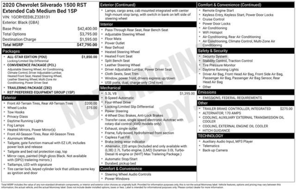 Used 2020 Chevrolet Silverado 1500 RST Truck