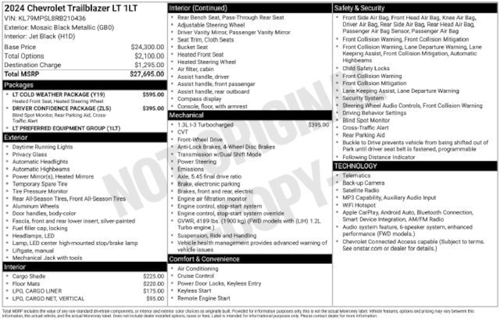 Used 2024 Chevrolet Trailblazer LT SUV