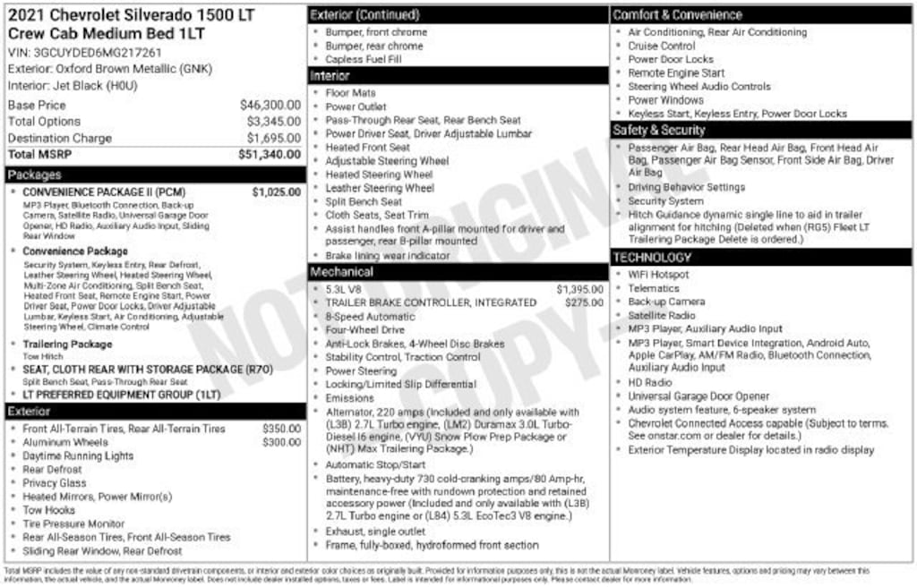 Used 2021 Chevrolet Silverado 1500 LT Truck