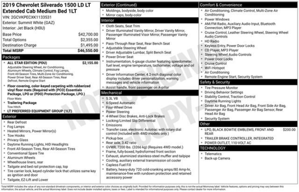 Used 2019 Chevrolet Silverado LD LT Truck