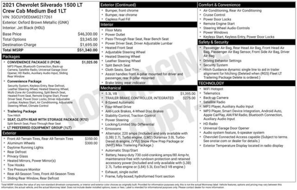 Used 2021 Chevrolet Silverado 1500 LT Truck