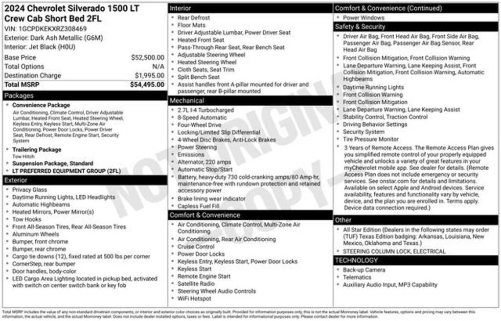 Used 2024 Chevrolet Silverado 1500 LT (2FL) Truck