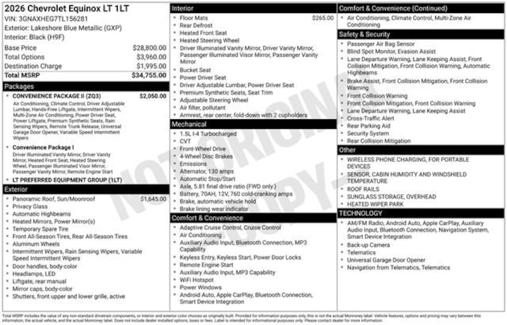 Used 2026 Chevrolet Equinox LT SUV