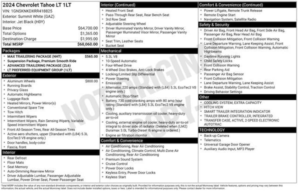 Used 2024 Chevrolet Tahoe LT SUV