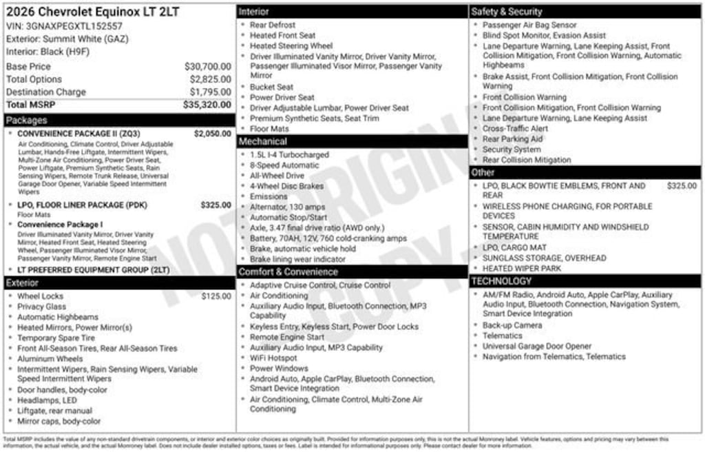 Used 2026 Chevrolet Equinox LT SUV