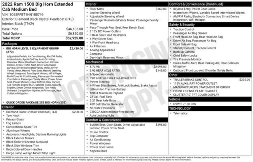 Used 2022 Ram 1500 Big Horn