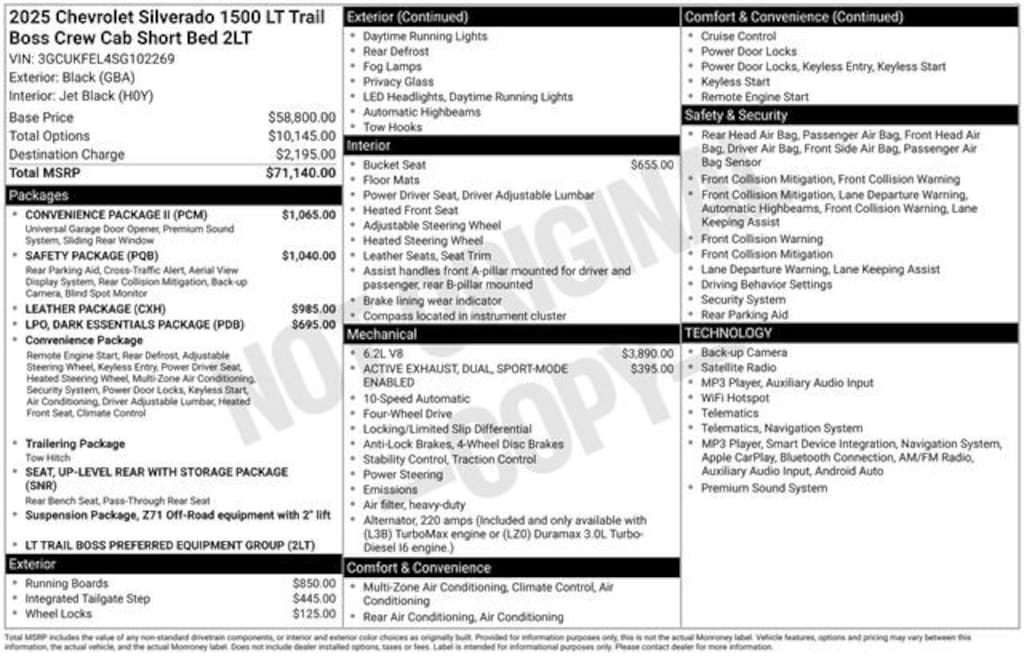 Used 2025 Chevrolet Silverado 1500 LT Trail Boss Truck