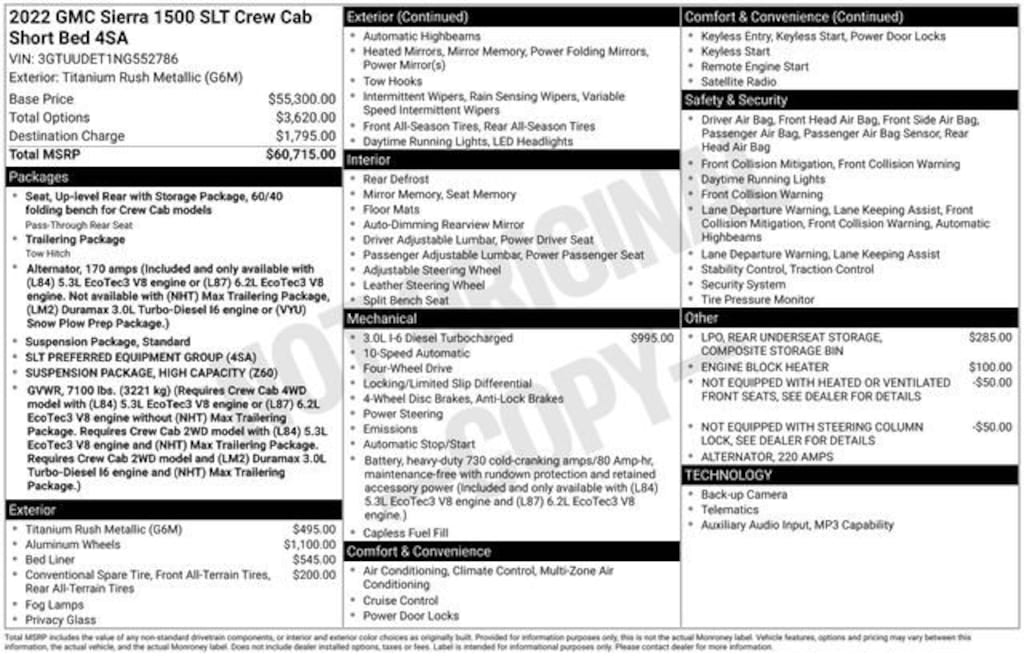 Used 2022 GMC Sierra 1500 SLT Truck