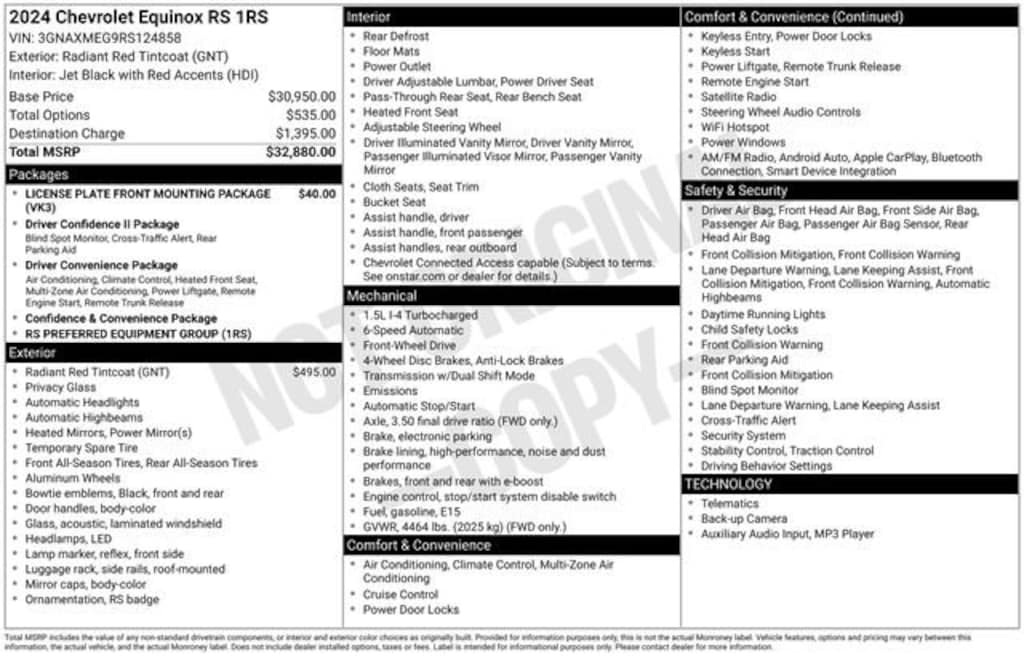 Used 2024 Chevrolet Equinox RS SUV