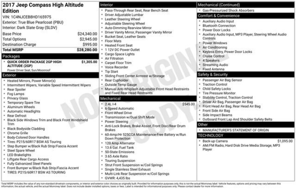 Used 2017 Jeep Compass High Altitude