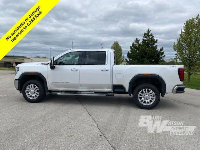 Certified 2024 GMC Sierra 2500HD SLT with VIN 1GT49NE72RF128678 for sale in Freeland, MI