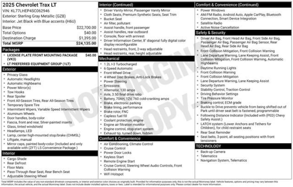Used 2025 Chevrolet Trax LT SUV